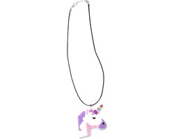 Eenhoorn Ketting Paars | Lightfight | Unicorn | Halsketting met Bedeltje 5 cm