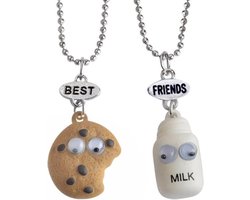 Fako Bijoux® - Vriendschapsketting - BFF Ketting - Melk & Koekje - Best Friends