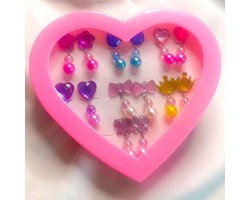 Hart Giftbox Kinderoorbellen - Ster - - Clipoorbel - Klipoorbellen - Nepoorbellen - Kinder oorbellen clip - oorclips kids