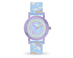 Ice Watch ICE learning - Light blue rainbow 024498 Horloge - Nylon - Blauw - Ø 28 mm