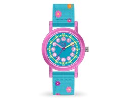 Ice Watch ICE learning - Pink flowers 024497 Horloge - Nylon - Groen - Ø 28 mm