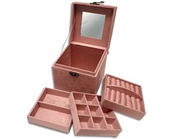 Ilènne - Juwelendoosje meisje - oud roze - sieradendoosje klein