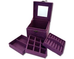 Ilènne - Juwelendoosje meisje - paars - sieradendoosje klein
