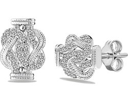 Juwelier Zwartevalk - Zilveren mattenklopper oorbellen 22.213-2--