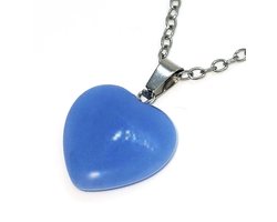 Ketting Meisje- Glow in the Dark Ketting- Meisjesketting Hartje- Blauw Zilver- Lichtgevende Ketting- Kind- LiLaLove