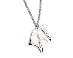 Ketting Paard- Zilveren ketting paard- Meisjes Ketting Paard- Paarden ketting- Meisje Ketting Paard- RVS Stainless Steel- LiLaLove- Kind
