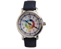 Kinderhorloge – Horloge Kind – Regenboog – Leren Klokkijken – Blauw