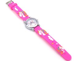 Kinderhorloge - quartz - unicorn - roze