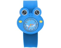 Kinderhorloge - Siliconen -  Kikker - 20mm- Blauw