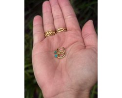 Kinderoorbellen - Sterling Silver - Hartjes oorbellen - Gouden oorbellen meisjes - Meisjes oorbellen - Oorbel ringetjes hartje - Sterling zilver - Cadeautje meisje - Oorbel hartje blauw