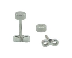 Mini Infinity oorknopjes voor meisje of dame - Schroefsluiting - 8x3mm