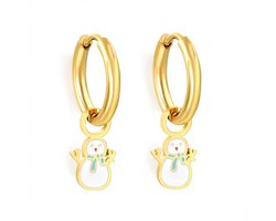 Oorbellen sneeuwpop - kerst - meisje