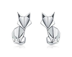 Oorbellen Vosjes |  Dieren Vos Oor stekker | Sieraden Zilver | 925 Sterling Zilver | Oorbel Vrouwen | Sieraad Cadeau| Romystones