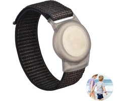 Premium Armband geschikt voor Apple AirTag voor Kinderen met Klittenband Sluiting | AirTag-sleutelhanger Hoesje Kind | Polsband GPS Horloge Kind | Tracker Houder Armband | Trackers Band | Kinder Horloge | Peuter | GPS Horloge Senioren