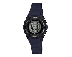 Q & Q Kinder Q&Q digitaal kinder horloge Zwart - Horloge - Siliconen - Zwart -
