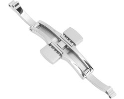 Roestvrij Stalen Vervangende Kliksluiting voor Horlogebanden, Makkelijk in Gebruik, Roestbestendig - 2,5-3 Mm, Elegant Ontwerp