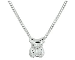 Schitterende Zilveren Halsketting met Hanger Beer voor Kinderen