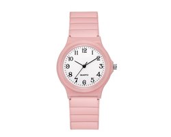 Simple Kinderhorloge Roze | Ø 34 mm | Kunststof/Plastic | Fashion Favorite