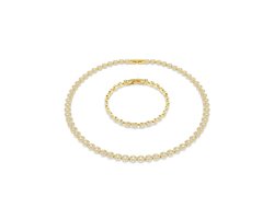 Swarovski 5720506 - Set: Armband + Ketting - Verguld metaal