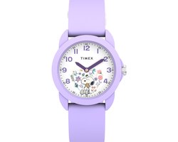 Timex Peanuts Time Teacher TW2Y51200 Horloge - Siliconen - Paars - Ø 30 mm
