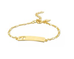 Victoria goudkleurige baby-armband, zeer fijntjes en subtiel.