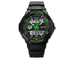 West Watches Model Storm Kinderhorloge Jongen Analoog Digitaal – Sport - Chronograaf – Shockproof - Ø 41 mm - Groen