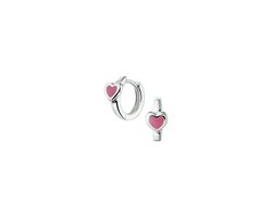 Yep! klapoorringen hart - 11 mm - Zilver