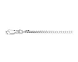 YO&NO - Ketting - Zilver - Gourmet - 1,4 mm - 38cm - Sieraden vrouw - Heren - Zilver 925