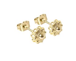Zeeuwse knop oorbellen goud