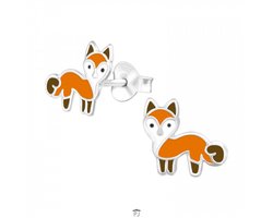 Zilveren oorstekers - vos - kind - 925 zilver - hypoallergeen