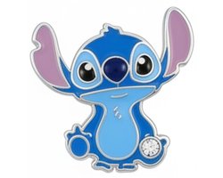 Zilvergeplateerde Stitch Oorbellen – Studs