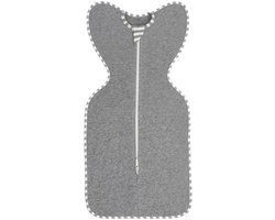 Baby Inbakerslaapzak - Ademend Katoen - Anti-Schrik Slaapzak - Voor Baby’s - Comfortabel Slapen - Pasgeborenen - Grijs - M - 1 stuks