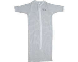 Beeren Bodywear Streep Grijs Maat 50-68 Slaapzak met Anti Krabwantjes 27417