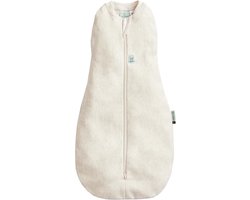 Ergopouch Cocoon inbaker slaapzak - 0,2 Tog - Slaapzak Baby - Inbakerslaapzak - Slaapzakken- Zomerslaapzak - Slaapzak 70 cm - Oatmeal Marle