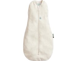 Ergopouch Cocoon inbaker slaapzak - 0,2 Tog - Slaapzak Baby - Inbakerslaapzak - Slaapzakken- Zomerslaapzak - Slaapzak 80 cm -Oatmeal Marle