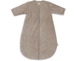 Jollein Slaapzak met afritsbare mouw Rond 110cm Rib Milky Coffee