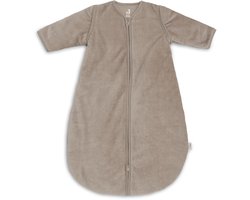 Jollein Slaapzak met afritsbare mouw Rond 90cm Rib Milky Coffee