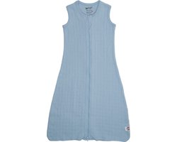 Lodger Hopper - Hydrofiele Slaapzak Baby - Blauw - 0.3 TOG - 62cm - Biologisch Katoen - Zomerslaapzak & Babyslaapzak