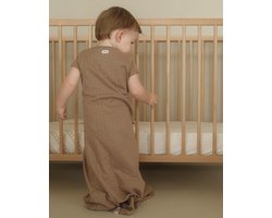 Lodger - Hydrofiele slaapzak - Vocht opnemend - bio katoen - 86/98 - bruin