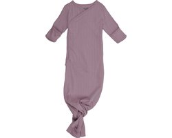 Lodger - Slaapzak newborn - roze - maat 50/62 - biologisch katoen - met knoop