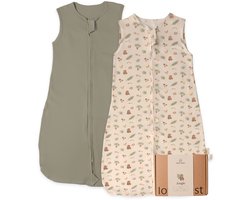 Love Nest Slaapzak Baby Zomer - 1.0 TOG - 67cm - Set van 2 - Baby Slaapzak Jungle - te combineren voor 4 seizoenen of winter