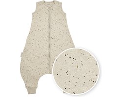 Meyco Baby Rib Mini Spot baby zomer slaapoverall jumper - sand melange - 104cm - 0.5 TOG