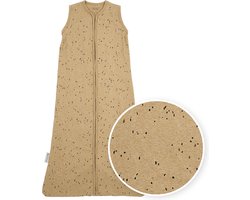 Meyco Baby Rib Mini Spot baby zomerslaapzak - toffee melange - 90cm - 0.3 TOG