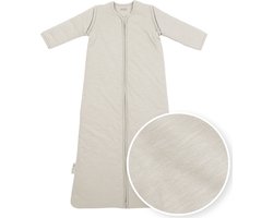 Meyco Baby Slub baby slaapzak met afritsbare mouwen - greige - 110cm - 2.5 TOG