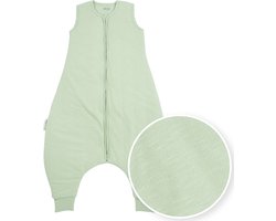 Meyco Baby Slub baby winter slaapoverall jumper - soft green - 80cm - 2.0 TOG