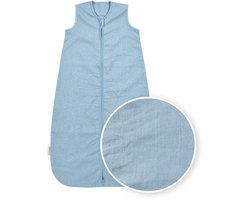 Meyco Baby Studio Collection Linnen Baby Slaapzak - Jeans Blue - 110cm - 0.5 TOG