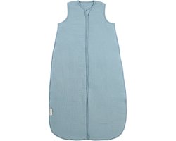 Meyco Baby Uni Baby Slaapzak Gevoerd - Pre-washed Hydrofiel - Jeans Blue - 110cm - 2.0 TOG