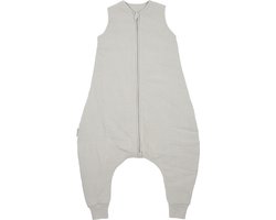 Meyco Baby Uni baby winter slaapoverall jumper - pre-washed hydrofiel - greige - 104cm - 2.0 TOG