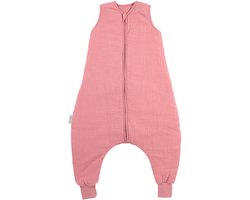 Meyco Baby Uni Baby Winter Slaapoverall Jumper - Pre-washed Hydrofiel - Rose - 104cm - 2.0 TOG