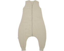 Meyco Baby Uni baby winter slaapoverall jumper - pre-washed hydrofiel - sand - 92cm - 2.0 TOG